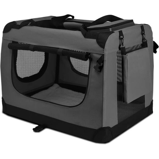 Caisse Transport Chien Pliable - Sac Voyage Avec Roues | Pour Petit Animal - Maille Respirante