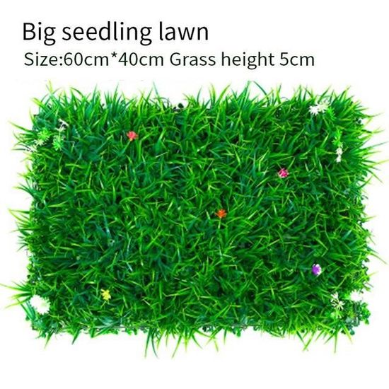 GAZON ARTIFICIEL,EPanneau de gazon artificiel 40x60CM, fausse plante, enceinte de pelouse en