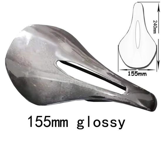 Selle De Vélo Carbone TOSEEK - Ultra Légère (env. 134g), Rails 7x9mm, Longueur 240mm