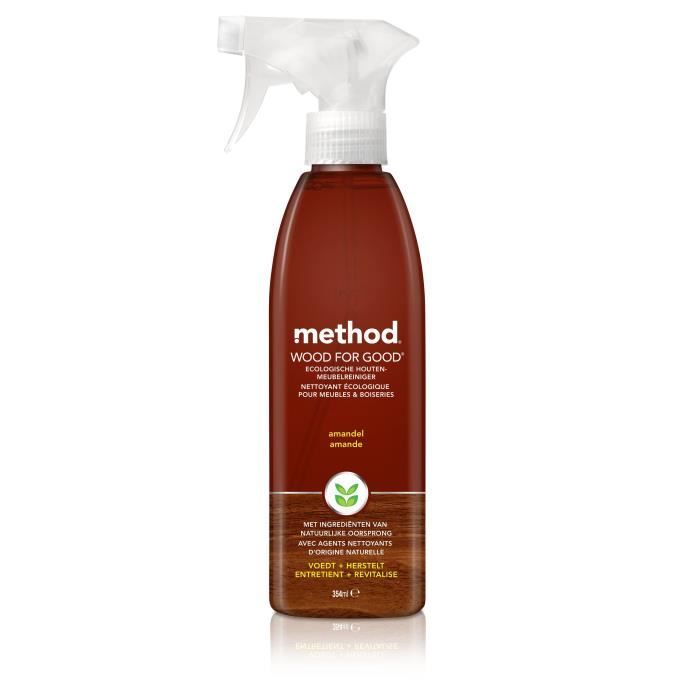METHOD Spray nettoyant pour meubles et boiseries - Parfum amande - 354 ml