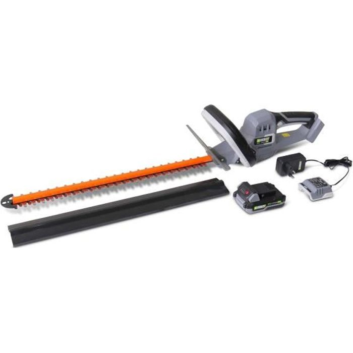 VOLTR – Taille-haies sans fil 51cm – avec batterie Lithium Ion + chargeur 20v, Normes CE, cache lames inclus