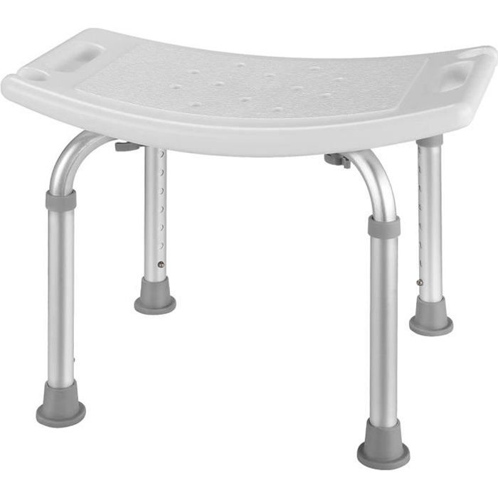 HAIRBY Tabouret de douche et de baignoire , 38-55 cm Chaise de douche réglable en hauteur 8 directions