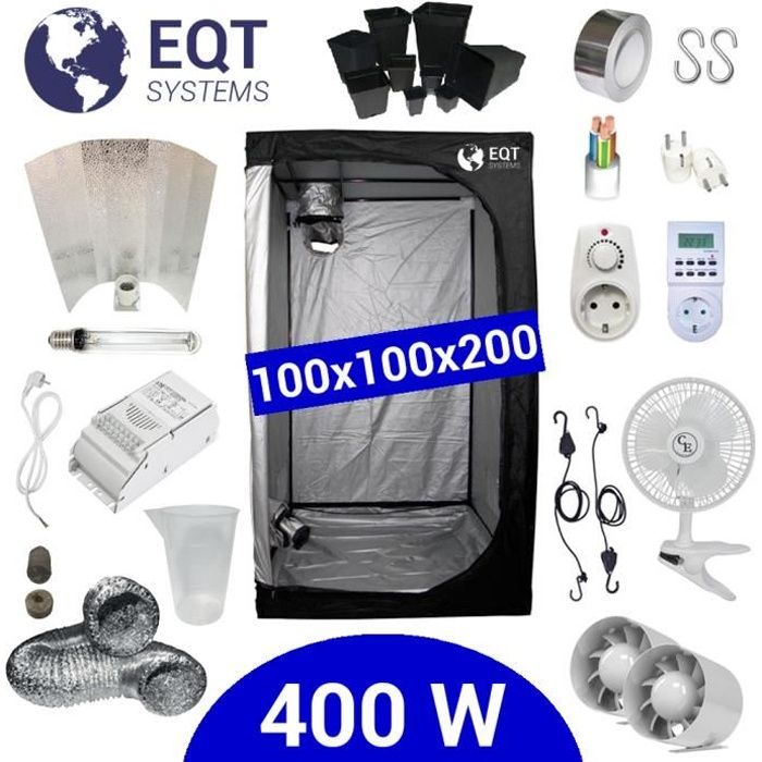 Pack Tente 400W 100x100 - ETI + Supacrop