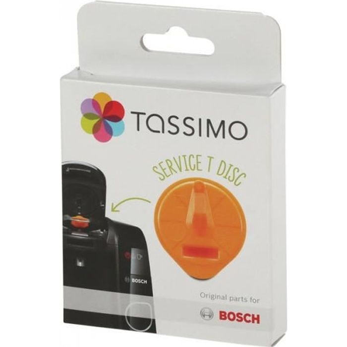 T-Disc de service orange avec code barres cafetiere TASSIMO bosch siemens 00576837