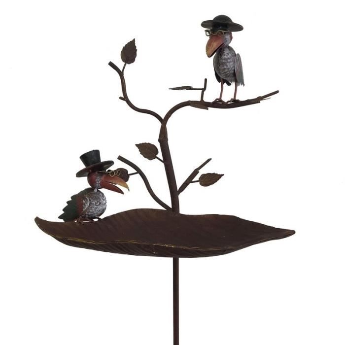 Mangeoire Oiseaux de Jardin 139 cm x 41 cm x 24 cm - 35-Tuteur