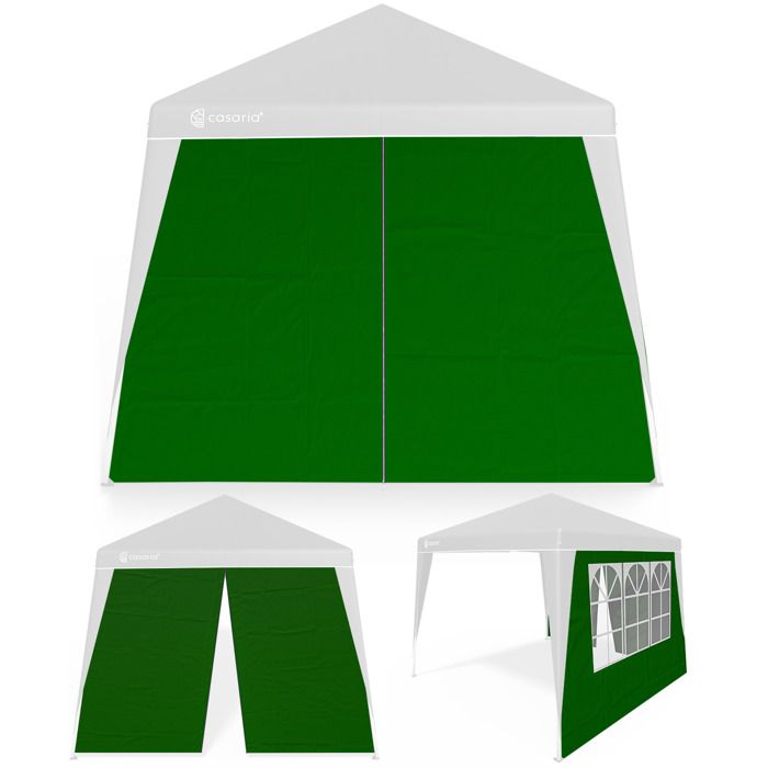 2 murs parois latérales vert pour tonnelle de jardin 3*3 mètres