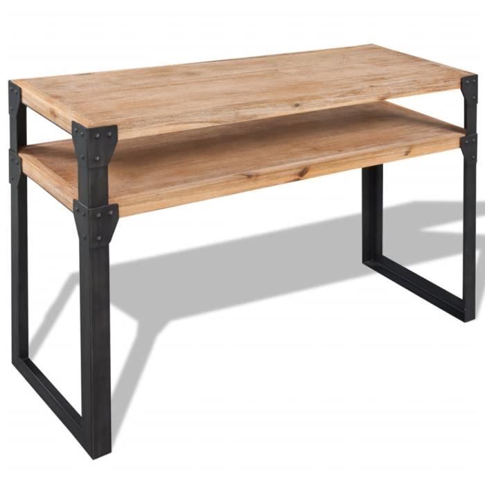 Table Console Console Extensible Bois d'acacia Massif 120 x 40 x 85 cm