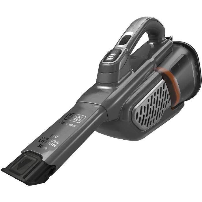BLACK+DECKER - BHHV520JF-QW - Dustbuster Lithium 18V - Aspirateur à main - 40 Airwatts - 700 ml - Chargeur par prise Jack