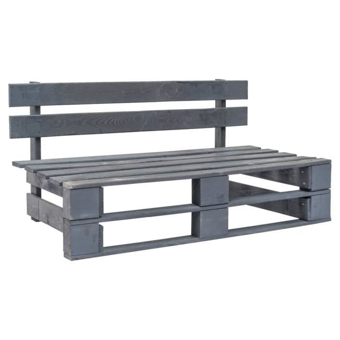 Haute qualité Canapé de jardin - Sofa Divan Banquette de jardin - Canapé Confortable palette avec coussins sable Pinède *601377