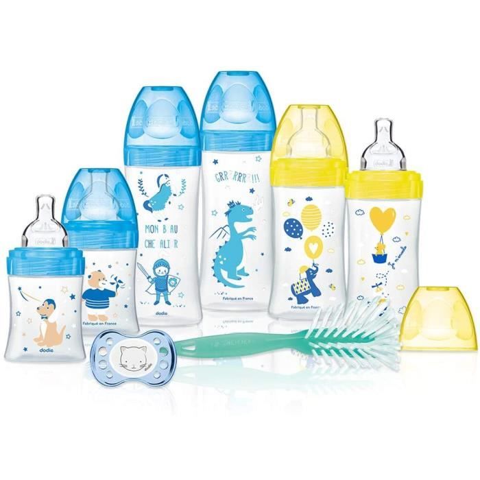 Dodie - Kit Biberons Anti-Coliques Sensation+ Garçon
