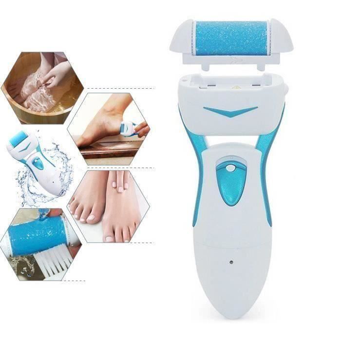 Soins Des Pieds-Râpe Anti-Callosités - Micro Pédicure Électrique Rechargeable Résistant À L'Eau Bleu - CSDHFW-A0606