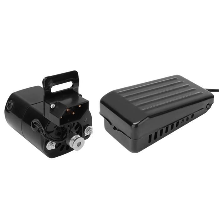 RIN Pédale de pied moteur pour machine à coudre 180W (prise UE 220V)