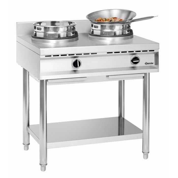 Cuisinière à wok, 2 brûleurs