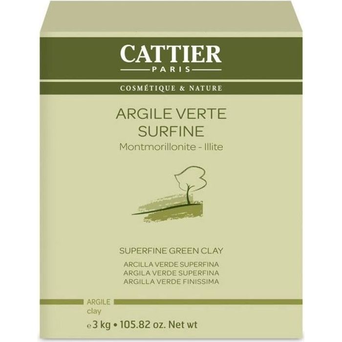 CATTIER Argile Verte Surfine 3 kg