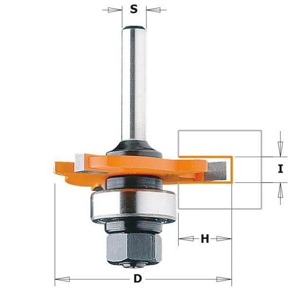 HM-FRAISE A' RAINURER Z=3 S=6 D=47,6x3 722.330.11A