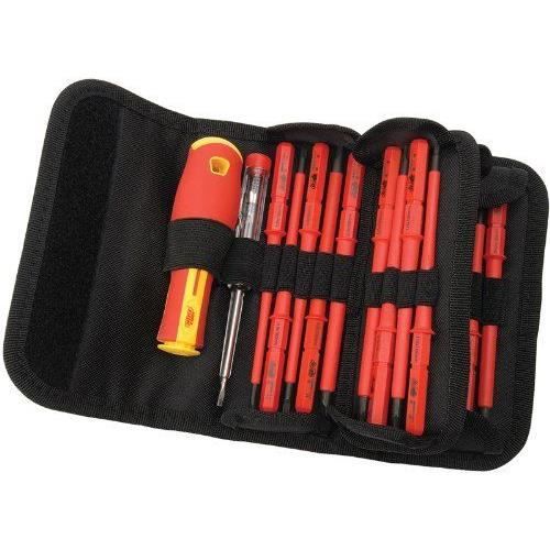 Draper 5776 Lot de 18 tournevis isolés interchangeables