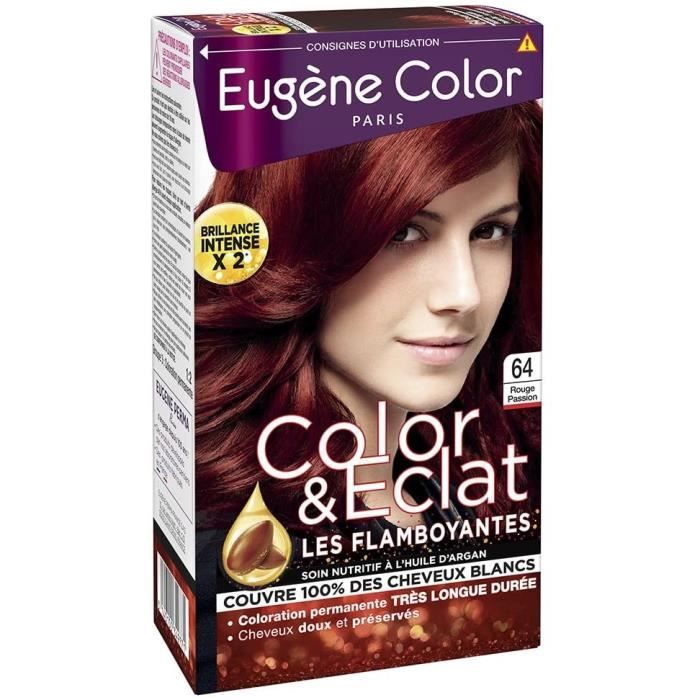 EUGENE COLOR Coloration permanente Color & Eclat Les Flamboyantes - 64 Rouge Passion