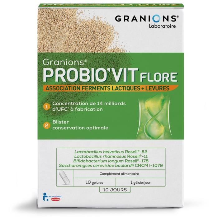 Granions Probio'Vit Flore 10 gélules
