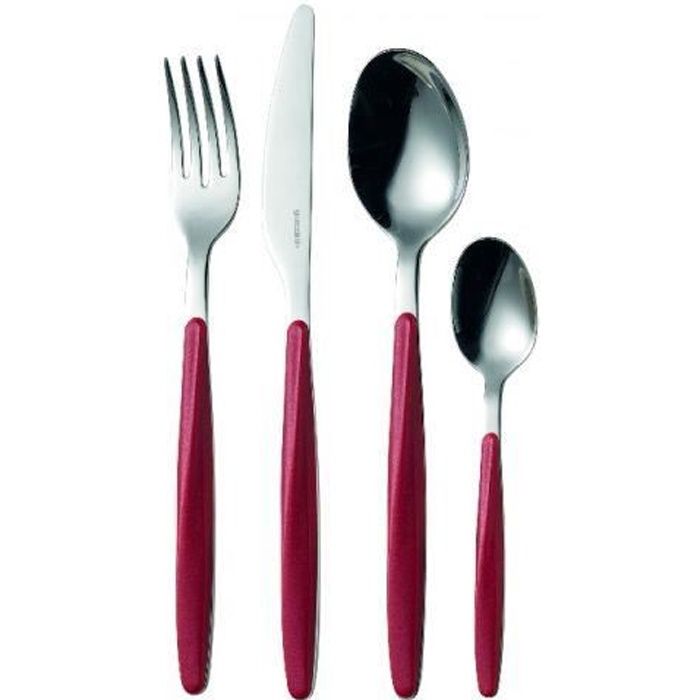 MENAGERE 24 COUVERTS MY FUSION ROUGE - GUZZINI