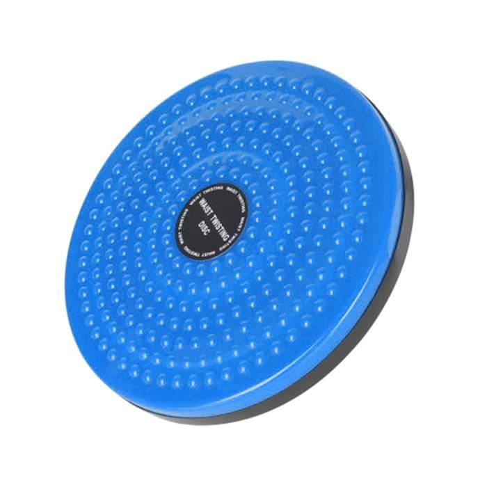 Exercice Twist Board Taille Twist Board Disque Sports d'intérieur Yoga Taille Twisted Disk Balance Board pour Fitness Bleu