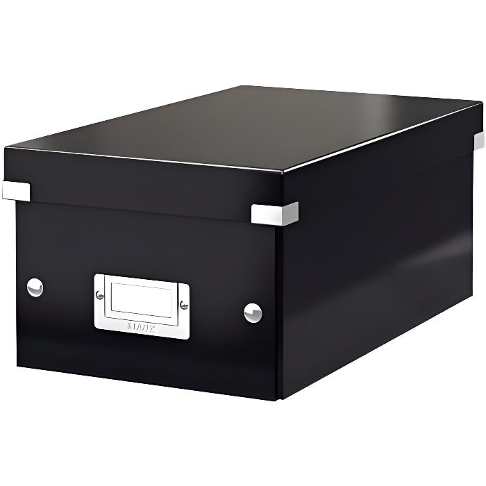 LEITZ Boîte Rangement Click&Store DVD BEBOP Noir