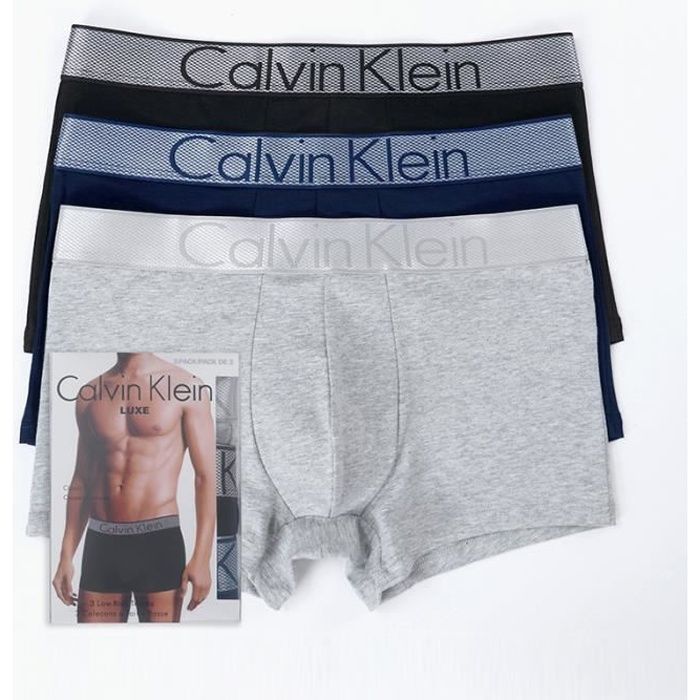 CALVIN KLEIN Pack de 3 Boxers Coton Homme