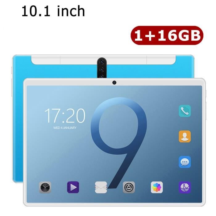 18T Tablette PC 10.1- HD écran - 1+16G - Tablette Tactile Android - bleu léger