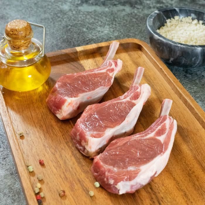 12 Côtes d'agneau filets et premières - 12x80g - Angleterre
