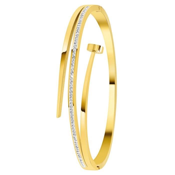 Bracelet en acier inoxydable par SC Crystal