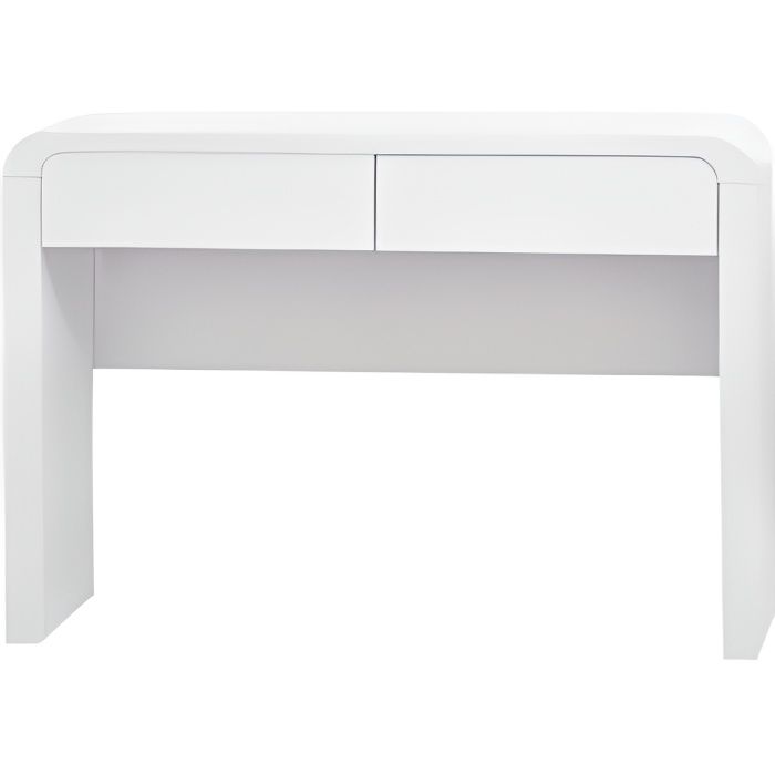 Console 2 tiroirs Laqué Blanc ORNELLA