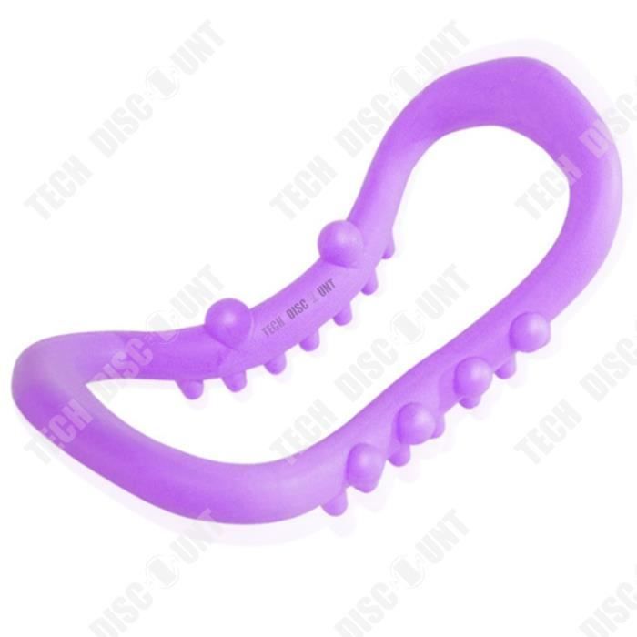 TD® Anneau de Yoga ABS Anneau d'étirement Anneau de Fitness Anneau de Pilates Anneau de Yoga Magic Circle Yoga (Massage Violet)