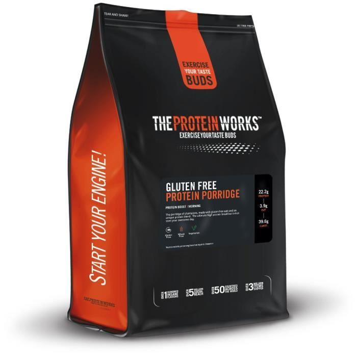 The Protein Works FODPORORG2KG - COMMUTATEUR KVM - Porridge Protéiné - Céréales Avoine - Riche en Protéines - Nature - 2kg