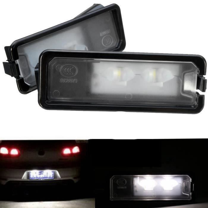 2x LED Éclairage Plaque d'immatriculation Arrière Pour VW Beetle Polo Golf MK7 CC QK51777