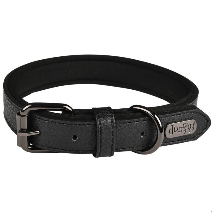 Meilleurs prix pour Collier chien Simili Basics Noir Taille : T45 - DOOGY GLAM