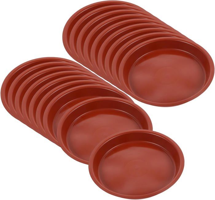 Bogoro Soucoupe Pot Fleur Rond Set De 20 Pièces Comprenant 5