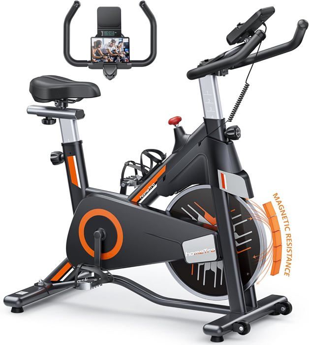 Velo D Appartement Spinning Resistance Magnetique Ajustable Velo D Exercice A Siege Confortable Et Ecran Entrainement Cardio Home Cdiscount Sport