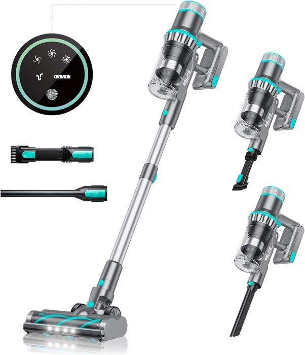 Aspirateur Balai Sans Fil Belife - 45KPa Puissant, 45 Min Autonomie - Léger Et Multifonction