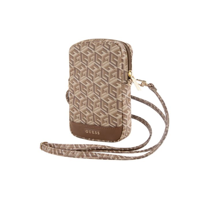 Sac pour téléphone Guess Zip GCube Bottom Stripe Cuir écologique Sangle réglable - vue 2