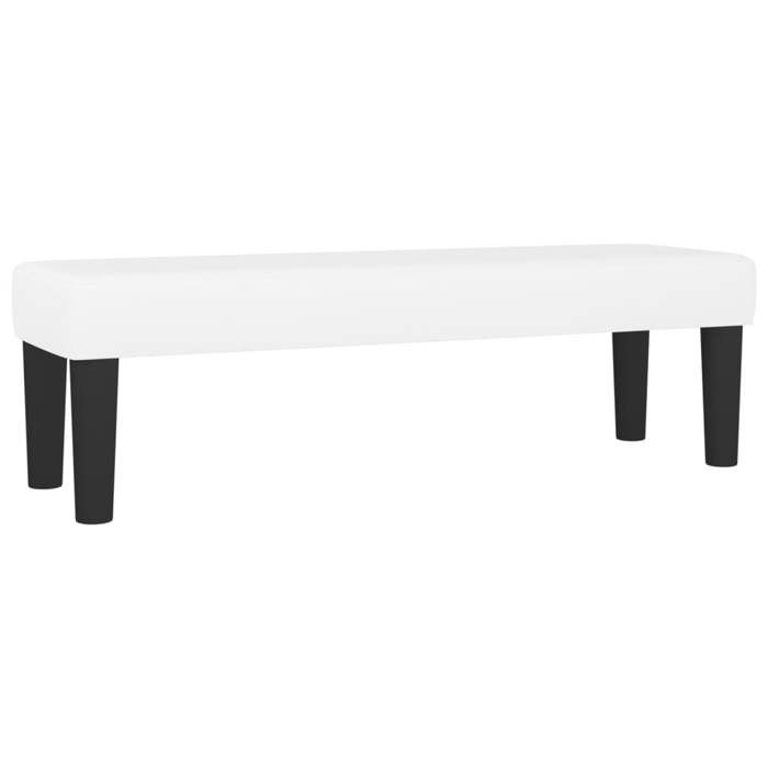 Banc/Banquette - UU - Blanc 100x30x30 cm - Similicuir LL161123