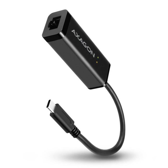 Axagon Adaptateur réseau USB-C vers Ethernet Gigabit ADE-SRC 10/100/1000 Mbit/s, câble intégré 15 cm