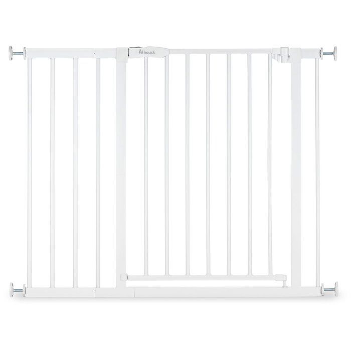 Barrière de securité enfant + extension de 21 cm - De 96 à 101 cm - HAUCK - Open N Stop 2 - Blanc
