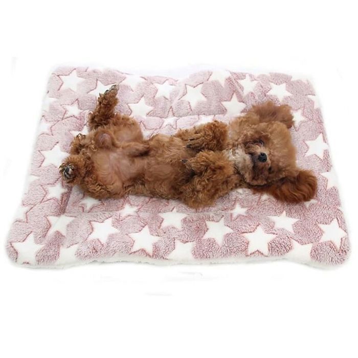 Comparer les prix de Tapis de lit lavable pour chien et chat - Imprimé mignons - Couverture épaisse et douce - 60 x 80 cm