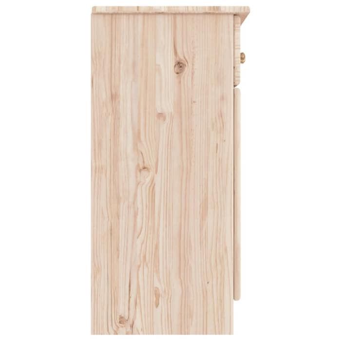 Promotion mai * Buffet bahut - Armoire de rangement - ALTA 112x35x73 cm bois massif de pin EU3830353937