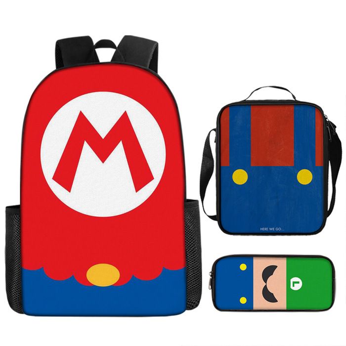 Style I Backpack)Super Mario Dessin Animé Sac à Dos Étudiant
