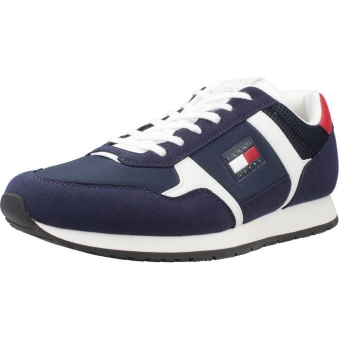 Tommy Jeans Chaussure Tommy Jeans Modèle Tjm Runner Casual - Coleur Bleu