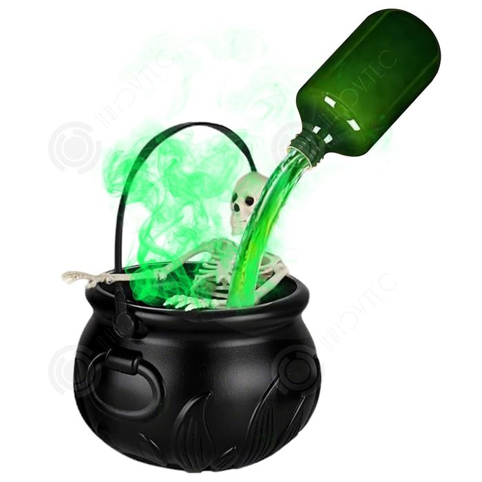 XPJBKC Chaudron Halloween, Chaudron Halloween Avec Fumée, Chaudron