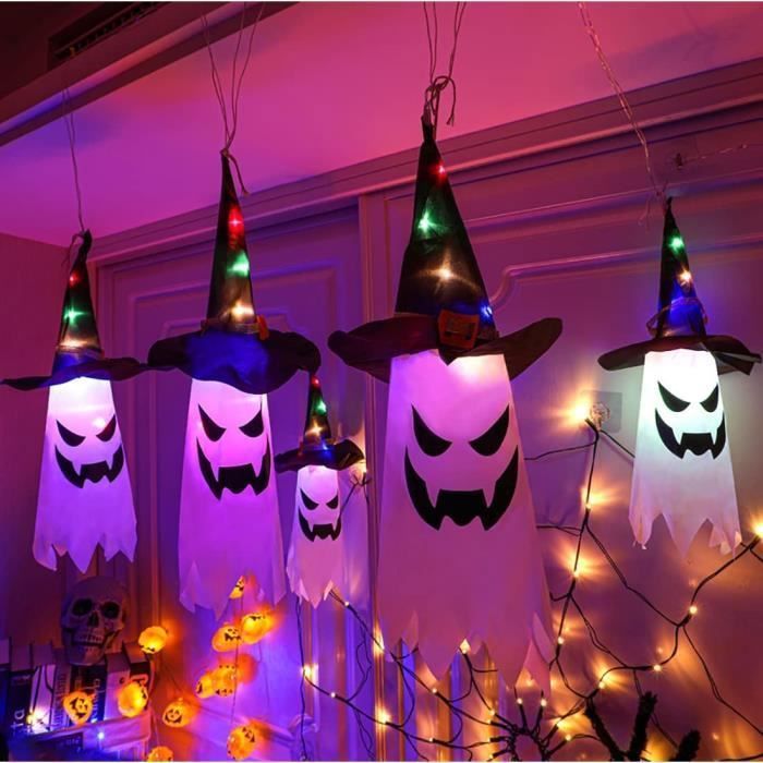 Lumières décoratives LED - ZGEER - Halloween - 5 pcs - Imperméables - Orange Multicolore LAMPE DECORATIVE