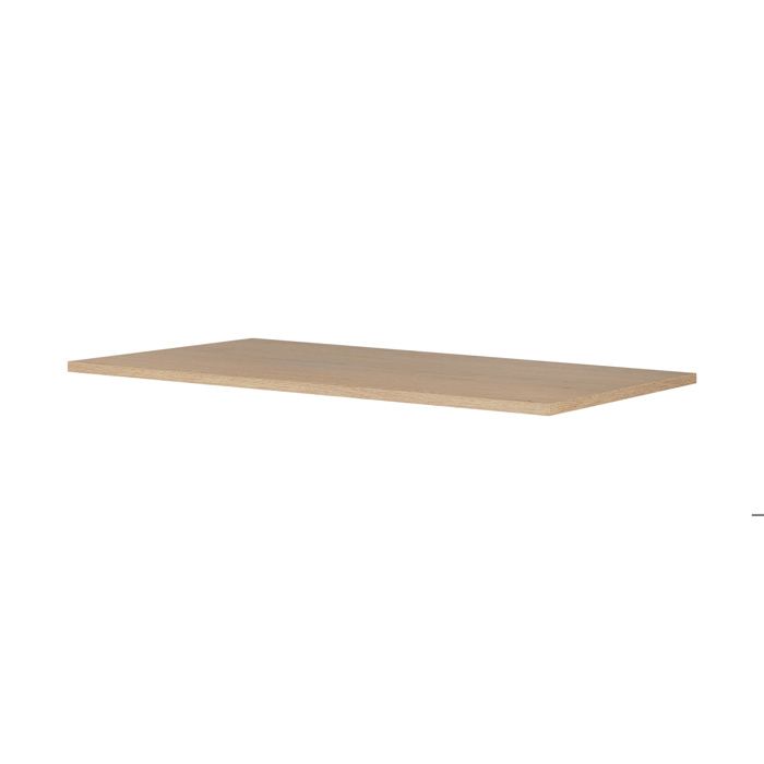 Plateau pour armoire de salle de bain - Chêne clair - 180 x 45 x 1 6 cm - Beige - Garantie 2 ans