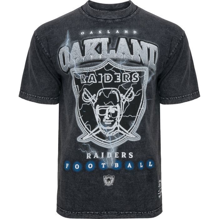 Chemise Oversized - MITCHELL & NESS - Oakland Raiders - 100% Coton - Manches Courtes - Noir Chemise Oversized - MITCHELL & NESS - Oakland Raiders - 100% Coton - Manches Courtes - Noir