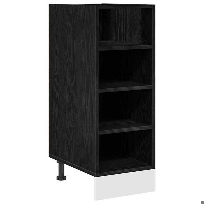 BEL-ACHAT* Meuble de stockage Moderne - design bas - Meuble de cuisine/Buffet mi-haut de cuisine bas Riga Chêne noir 30x44 5x81 5cm